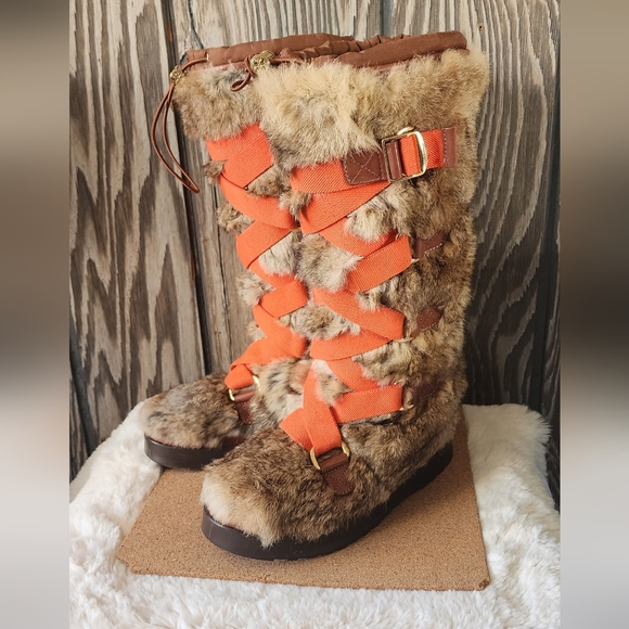 Tory Burch Rabbit Moon Boots - Picture 1 of 12